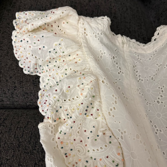 Farm Rio Eyelet Patch Beaded Mini Dress Size Small Retail $375
Amazing Condition - Picture 4 of 16